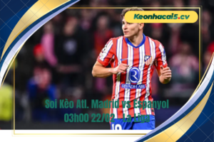 Đội hình dự kiến trước trận Atl. Madrid vs Espanyol